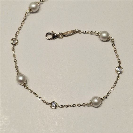 Bracciale Fanton Gioielli Donna BRACCIALI ORO in Oro giallo Cubic Zirconia BROR-167-52 - BROR-167-52